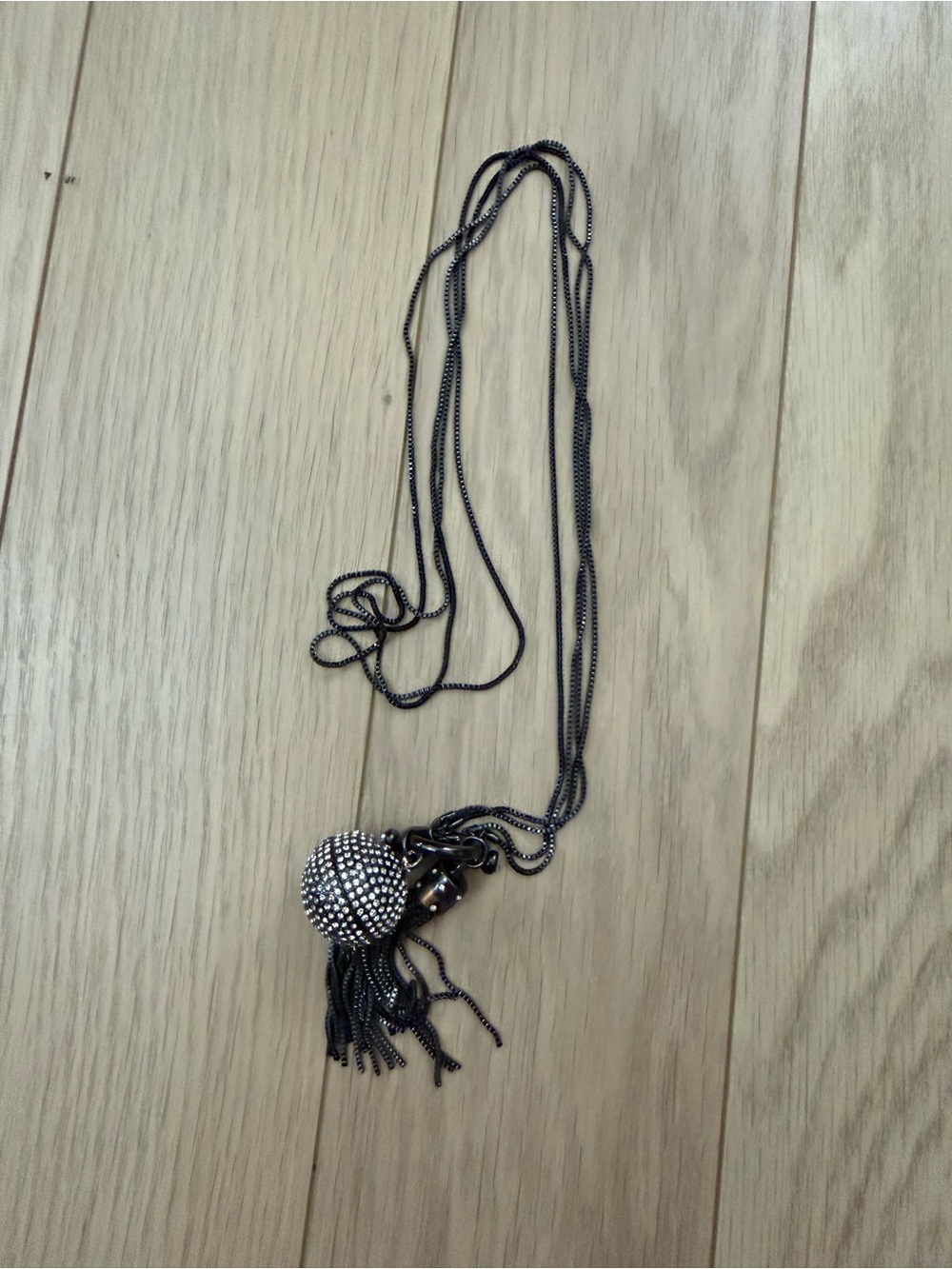 Bejeweled magnet necklace